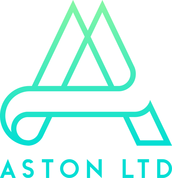 Aston A logo w/ Fade & Word Mark